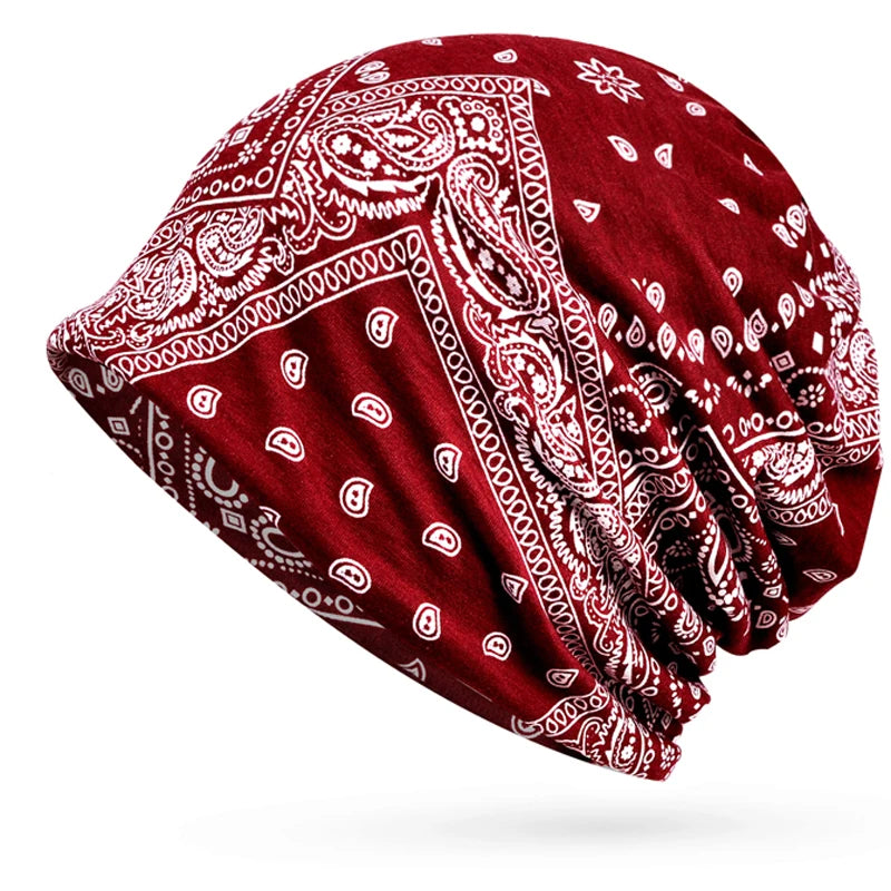 Men's and women's thin breathable hood, Sleeping cap, Air raid shelter cap, Chemotherapy hair loss cap, Outdoor sports cap
