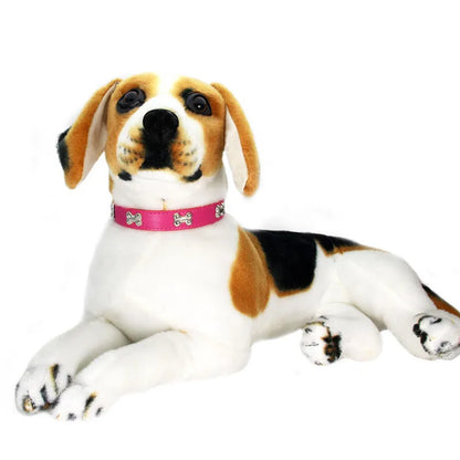 Pet Dog Collar Bone Leather Durable Pet Supplies Accessories Neck Strap Collar for Dog Puppy Pug Collars for Small Large Dogs
