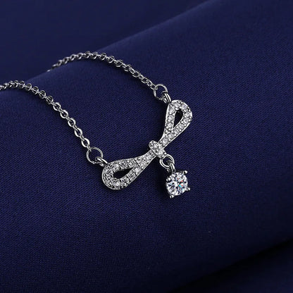 NEW 925 Sterling Silver Necklace For Women Round Pendent Sparkling Pave CZ Necklace Fashion Anniversary Birthday Jewelry Gifts