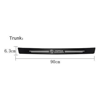 1/4/5Pcs Car Door Sill Scuff Plate Decor Carbon Fiber Stickers For Morris Garages MG 7 6 5 ZS MG4 EV ONE Cyberster HS MG3 EZS GT