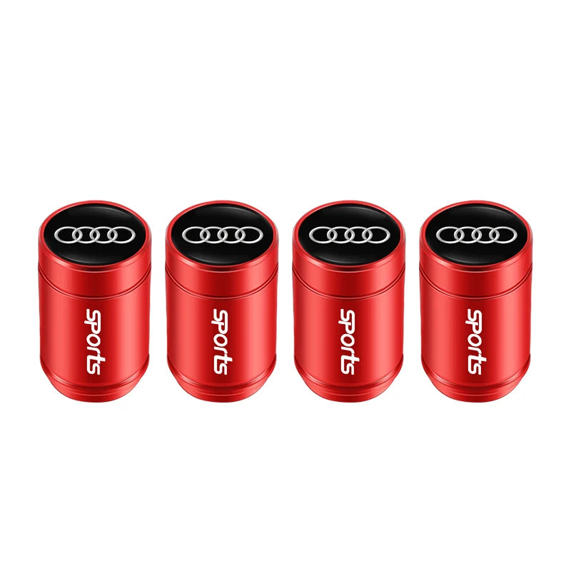Audi Car Tire Wheel Valve Caps Cover/Car Key Chain Ring Keychain For Audi Sline A1 A2 A3 A4 A5 A6 A7 A8 Q1 Q2 Q3 Q4 Q5 Q6 Q7 Q8