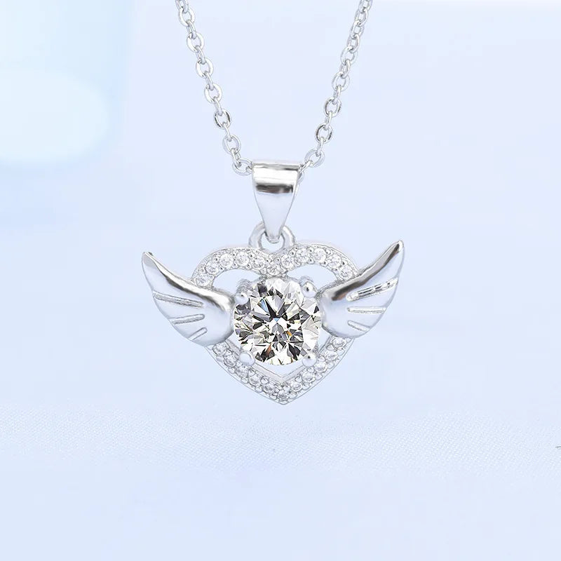 NEW 925 Sterling Silver Necklace For Women Round Pendent Sparkling Pave CZ Necklace Fashion Anniversary Birthday Jewelry Gifts