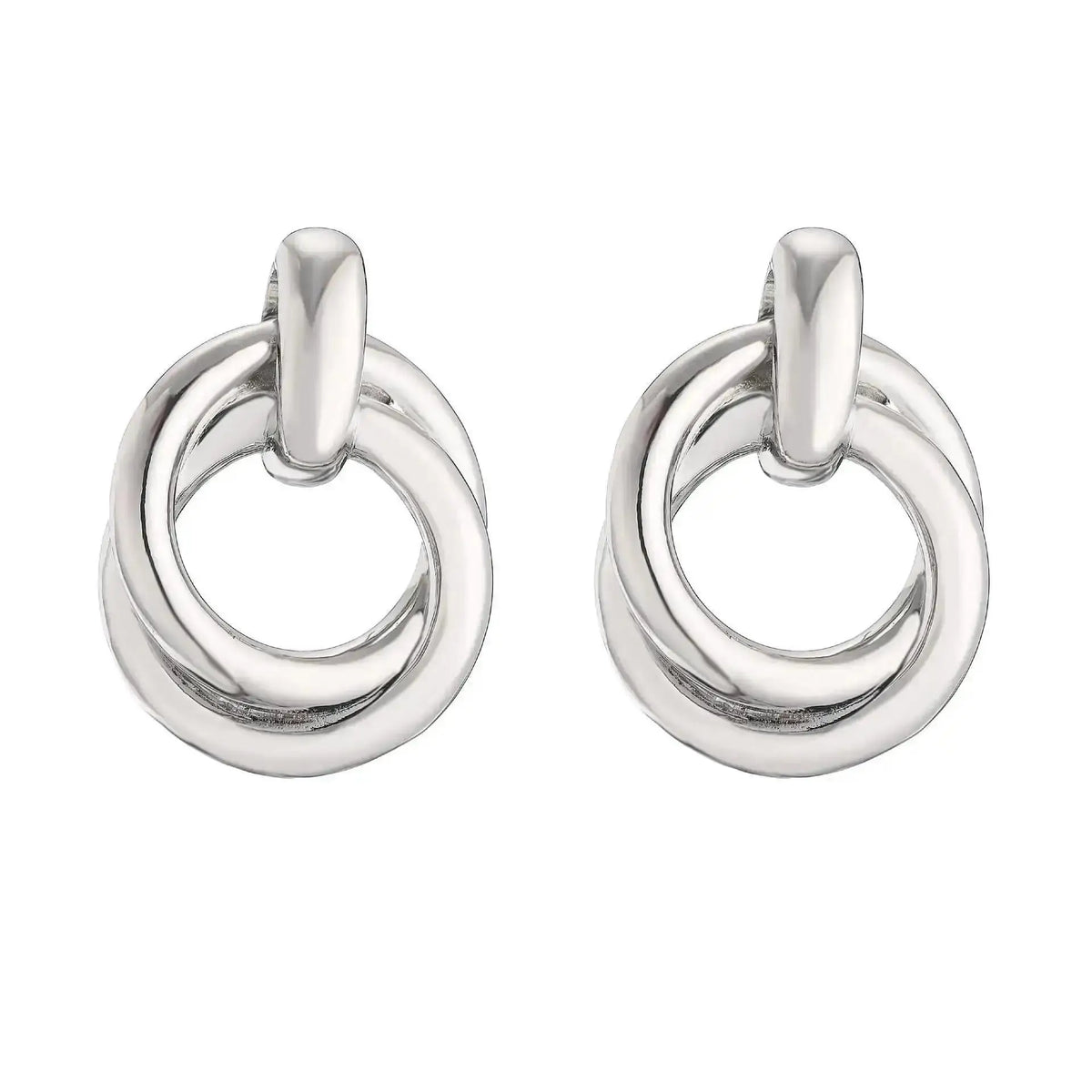 925 Silver Needle Korean Big Elegant Earrings For Woman Metal Jewelry 2026 Trending Vintage Geometric Women's Earrings Z40