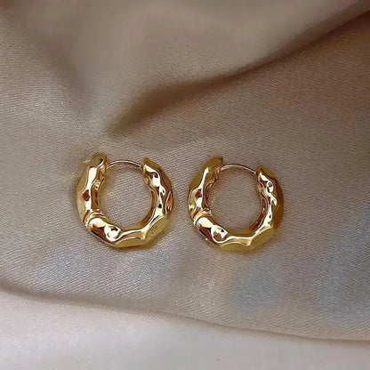 925 Silver Needle Korean Big Elegant Earrings For Woman Metal Jewelry 2026 Trending Vintage Geometric Women's Earrings Z40