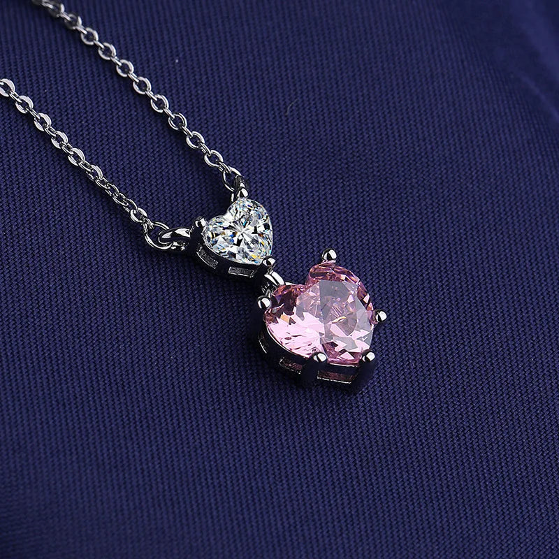 NEW 925 Sterling Silver Necklace For Women Round Pendent Sparkling Pave CZ Necklace Fashion Anniversary Birthday Jewelry Gifts