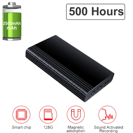 Voice Activated Recorder Built-in Magent Dictaphone Digital Recording Device Audio Micro Sound Recorder MP3 Player for classroom