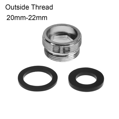 Kitchen Faucet 16/18/20/22/24/28/mm To 22mm with Washer Metal Male Female Water Saving Adapter Faucet Aerator Connector