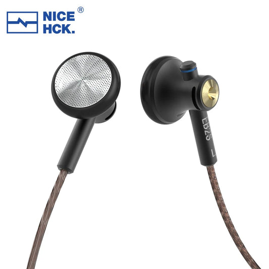 NICEHCK EB2S HiFi Wired Earbuds – 15.4mm Dynamic Driver, 3.5mm/4.4mm