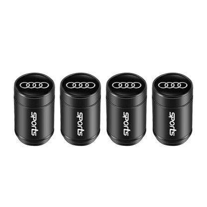 Audi Car Tire Wheel Valve Caps Cover/Car Key Chain Ring Keychain For Audi Sline A1 A2 A3 A4 A5 A6 A7 A8 Q1 Q2 Q3 Q4 Q5 Q6 Q7 Q8