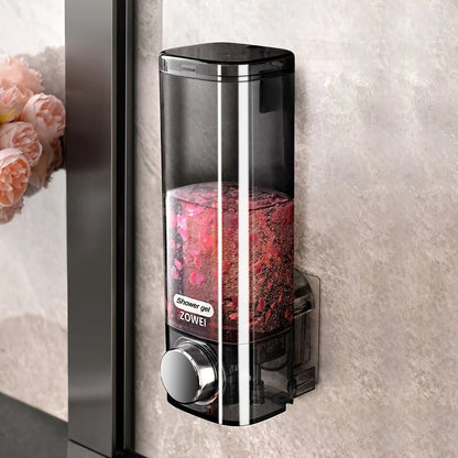 Wall Mounted Soap Dispenser with No Need for Drilling Installation, Bathroom and Kitchen Storage Organizer, Easy To Install