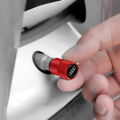Audi Car Tire Wheel Valve Caps Cover/Car Key Chain Ring Keychain For Audi Sline A1 A2 A3 A4 A5 A6 A7 A8 Q1 Q2 Q3 Q4 Q5 Q6 Q7 Q8