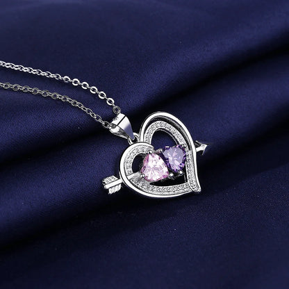 NEW 925 Sterling Silver Necklace For Women Round Pendent Sparkling Pave CZ Necklace Fashion Anniversary Birthday Jewelry Gifts