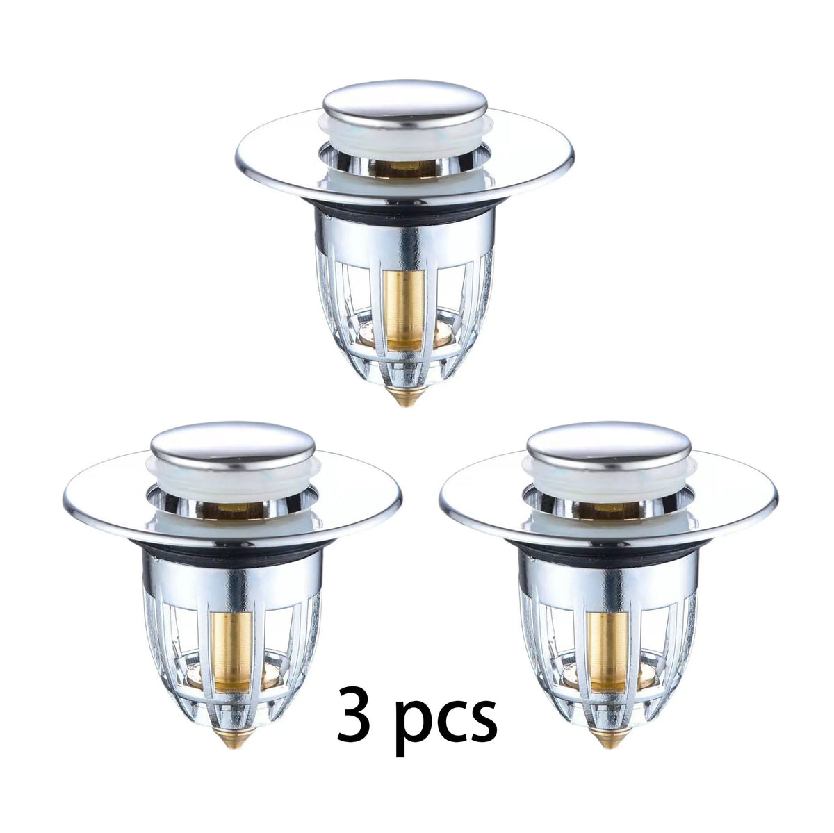 Universal Stopper Sink Strainer Push Down Pop Up Anti Clogging Drain Hair Catcher For Kitchen And Bathroom Drain Cover