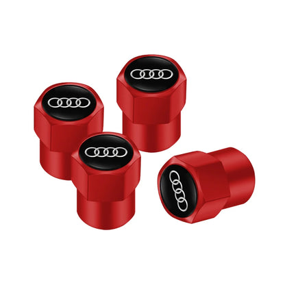 Audi Car Tire Wheel Valve Caps Cover/Car Key Chain Ring Keychain For Audi Sline A1 A2 A3 A4 A5 A6 A7 A8 Q1 Q2 Q3 Q4 Q5 Q6 Q7 Q8