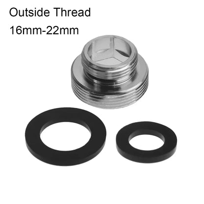 Kitchen Faucet 16/18/20/22/24/28/mm To 22mm with Washer Metal Male Female Water Saving Adapter Faucet Aerator Connector