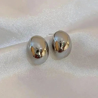 925 Silver Needle Korean Big Elegant Earrings For Woman Metal Jewelry 2026 Trending Vintage Geometric Women's Earrings Z40