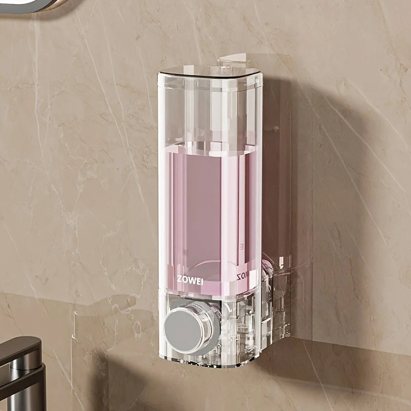Wall Mounted Soap Dispenser with No Need for Drilling Installation, Bathroom and Kitchen Storage Organizer, Easy To Install
