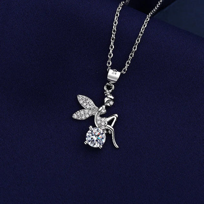 NEW 925 Sterling Silver Necklace For Women Round Pendent Sparkling Pave CZ Necklace Fashion Anniversary Birthday Jewelry Gifts