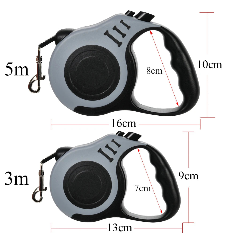 5m Dog Leash Strong Nylon Puppy Lead For Small Medium Large Dogs Cats Automatic Retractable Durable Yorkshire Pet Supplies