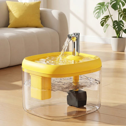 1.5L Automatic Circulating Pet Water Fountain USB Silent Anti-Dry Burn Pump Transparent Drinking Fountain for Cats Dogs Indoor