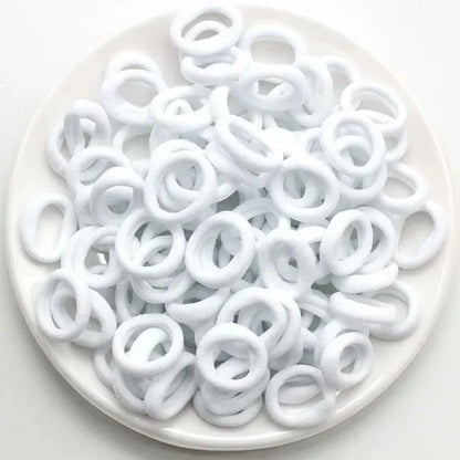 200-1000pcs Women Girls Colorful Nylon Elastic Hair Bands Ponytail Hold Small Hair Tie Rubber Bands Scrunchie Hair Accessories