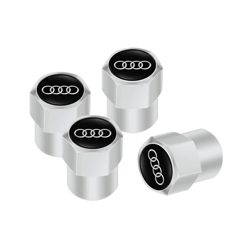 Audi Car Tire Wheel Valve Caps Cover/Car Key Chain Ring Keychain For Audi Sline A1 A2 A3 A4 A5 A6 A7 A8 Q1 Q2 Q3 Q4 Q5 Q6 Q7 Q8