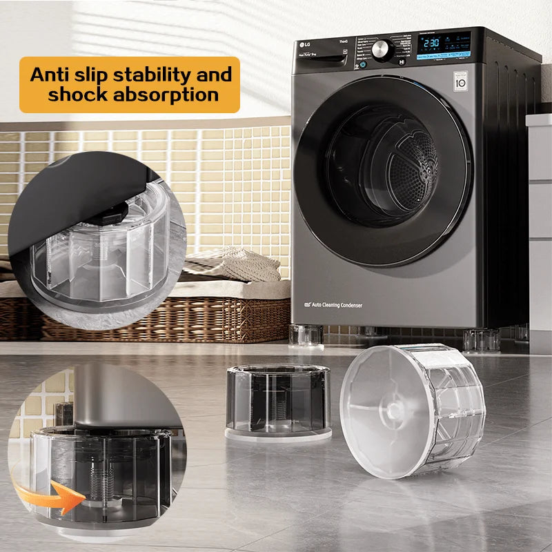 Large Household Appliances Anti Vibration Pads Lifting Rubber Feet Washing Machine Support Dampers Stand Furniture ﻿
