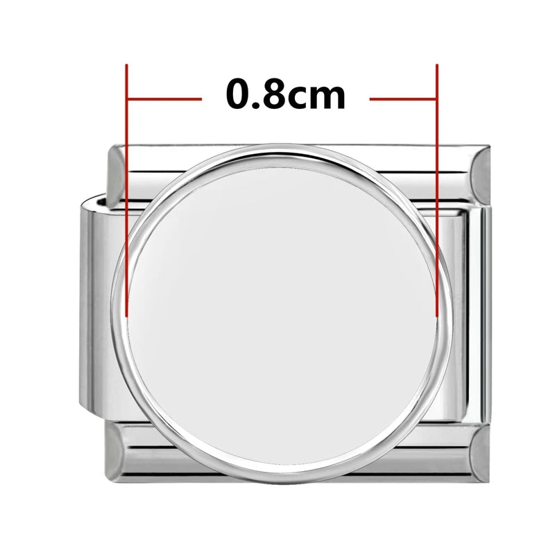 1PCS Photo Pictures Personalized Customized Italian Charms Link Fit 9mm Stainless Steel Bracelets Family Pets Image Custom Gifts
