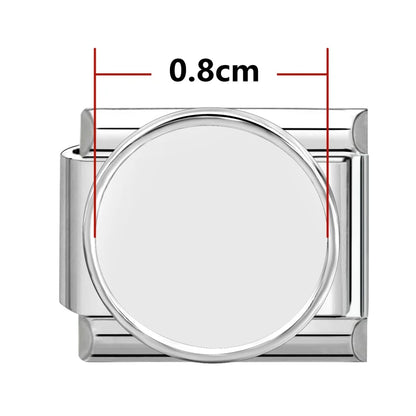 1PCS Photo Pictures Personalized Customized Italian Charms Link Fit 9mm Stainless Steel Bracelets Family Pets Image Custom Gifts