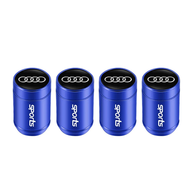 Audi Car Tire Wheel Valve Caps Cover/Car Key Chain Ring Keychain For Audi Sline A1 A2 A3 A4 A5 A6 A7 A8 Q1 Q2 Q3 Q4 Q5 Q6 Q7 Q8