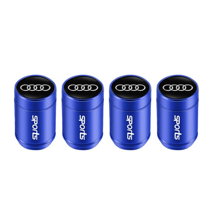 Audi Car Tire Wheel Valve Caps Cover/Car Key Chain Ring Keychain For Audi Sline A1 A2 A3 A4 A5 A6 A7 A8 Q1 Q2 Q3 Q4 Q5 Q6 Q7 Q8