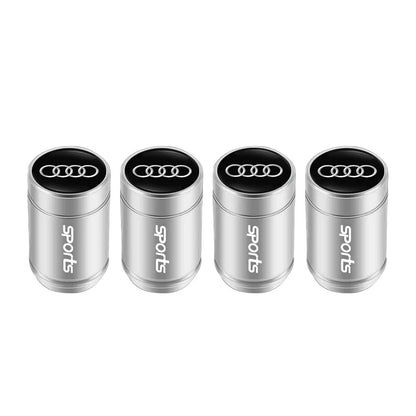 Audi Car Tire Wheel Valve Caps Cover/Car Key Chain Ring Keychain For Audi Sline A1 A2 A3 A4 A5 A6 A7 A8 Q1 Q2 Q3 Q4 Q5 Q6 Q7 Q8