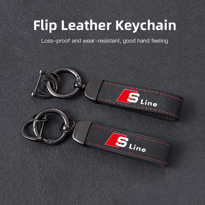 Audi Car Tire Wheel Valve Caps Cover/Car Key Chain Ring Keychain For Audi Sline A1 A2 A3 A4 A5 A6 A7 A8 Q1 Q2 Q3 Q4 Q5 Q6 Q7 Q8