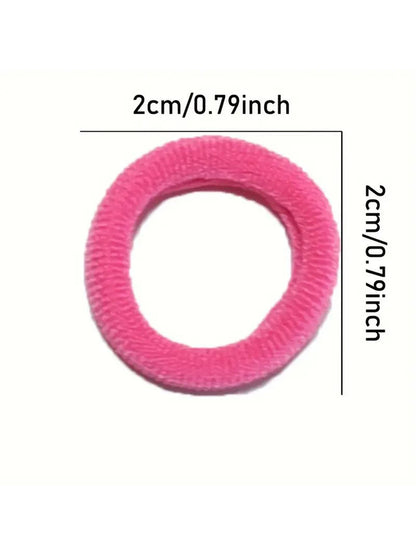 200-1000pcs Women Girls Colorful Nylon Elastic Hair Bands Ponytail Hold Small Hair Tie Rubber Bands Scrunchie Hair Accessories
