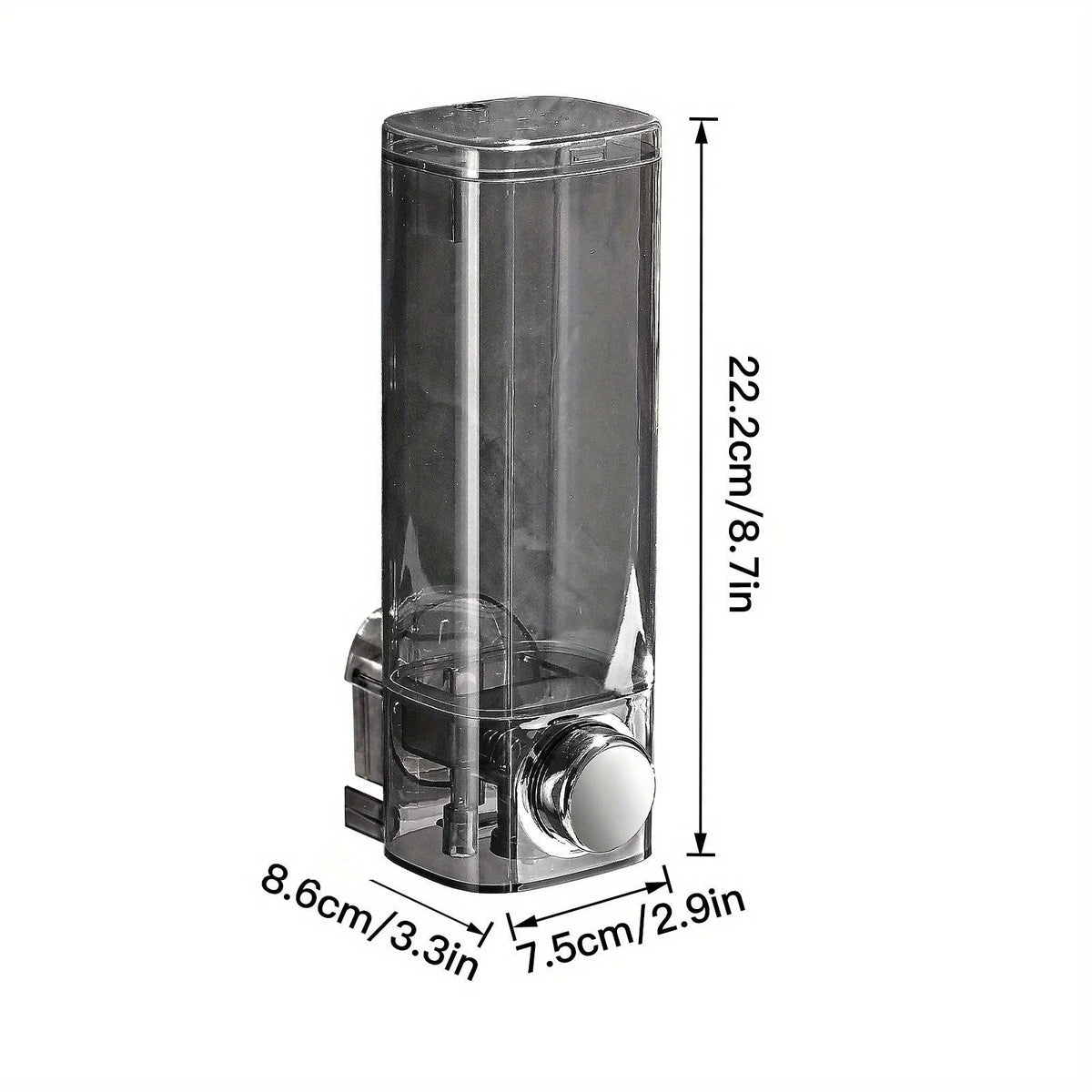 Wall Mounted Soap Dispenser with No Need for Drilling Installation, Bathroom and Kitchen Storage Organizer, Easy To Install