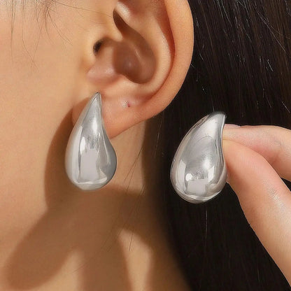 925 Silver Needle Korean Big Elegant Earrings For Woman Metal Jewelry 2026 Trending Vintage Geometric Women's Earrings Z40