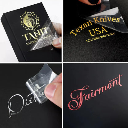 Custom 3D Logo Sticker Personalized Transfer DTF UV Gold Decal Company Label Vinyl Crystal Self-adhesive Waterproof Stickers