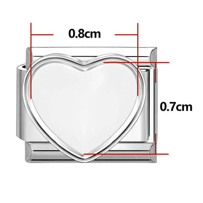 1PCS Photo Pictures Personalized Customized Italian Charms Link Fit 9mm Stainless Steel Bracelets Family Pets Image Custom Gifts