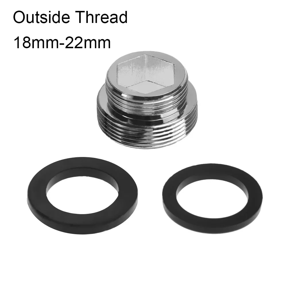Kitchen Faucet 16/18/20/22/24/28/mm To 22mm with Washer Metal Male Female Water Saving Adapter Faucet Aerator Connector