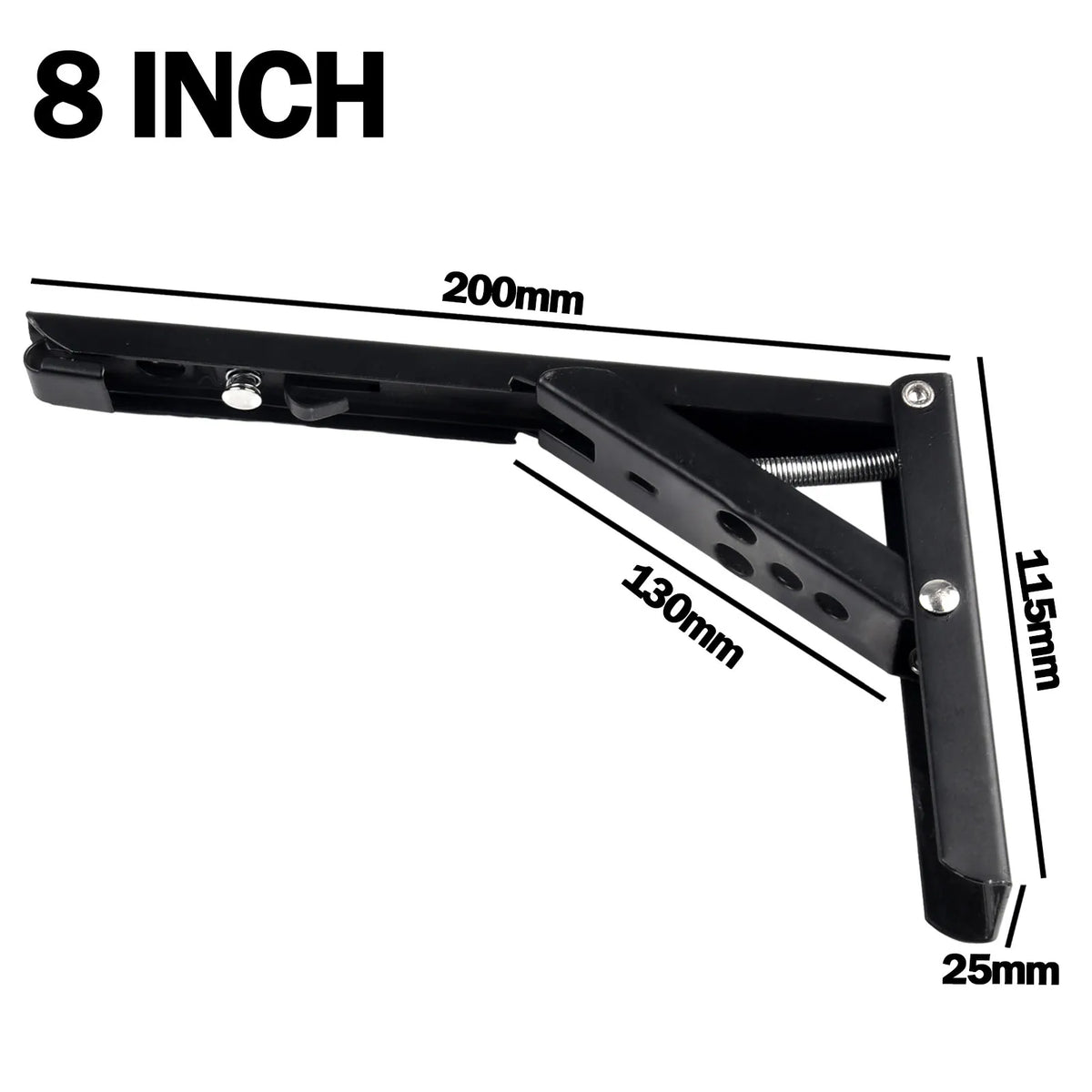Adjustable Shelf Triangle Bracket Wall Mounted Folding Angle Bracket Heavy Duty Metal DIY Collapsible Shelf Hinge Etrack Parts