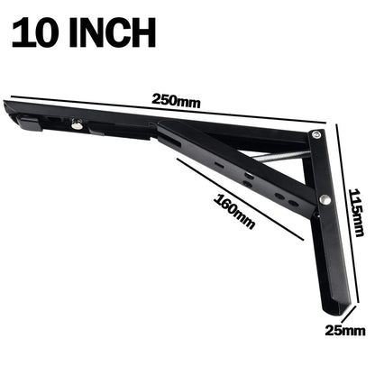 Adjustable Shelf Triangle Bracket Wall Mounted Folding Angle Bracket Heavy Duty Metal DIY Collapsible Shelf Hinge Etrack Parts