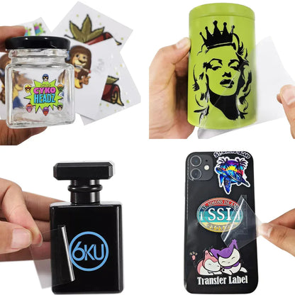 Custom 3D Logo Sticker Personalized Transfer DTF UV Gold Decal Company Label Vinyl Crystal Self-adhesive Waterproof Stickers