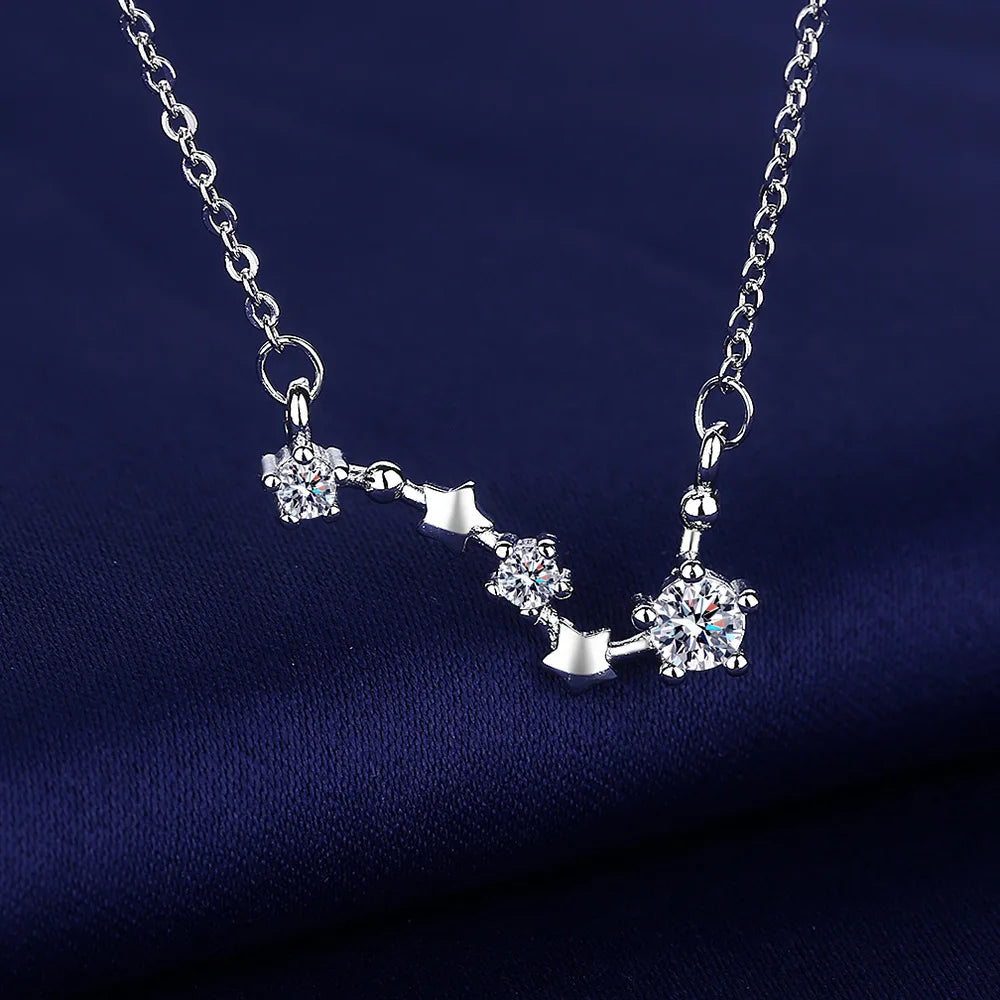 NEW 925 Sterling Silver Necklace For Women Round Pendent Sparkling Pave CZ Necklace Fashion Anniversary Birthday Jewelry Gifts