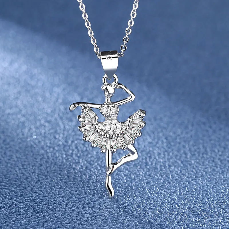 NEW 925 Sterling Silver Necklace For Women Round Pendent Sparkling Pave CZ Necklace Fashion Anniversary Birthday Jewelry Gifts