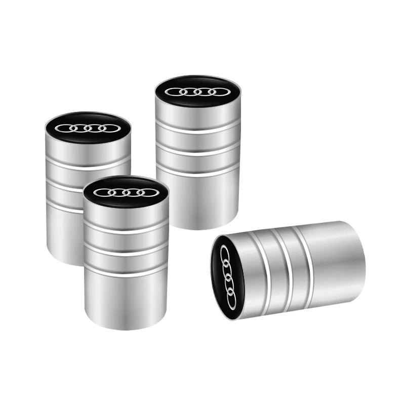 Audi Car Tire Wheel Valve Caps Cover/Car Key Chain Ring Keychain For Audi Sline A1 A2 A3 A4 A5 A6 A7 A8 Q1 Q2 Q3 Q4 Q5 Q6 Q7 Q8