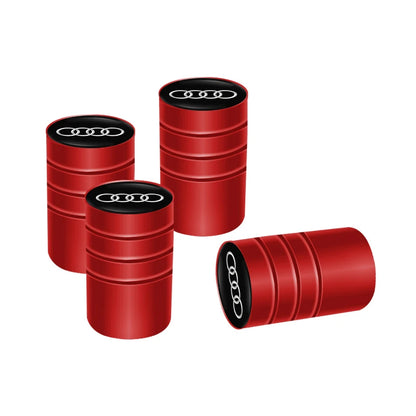 Audi Car Tire Wheel Valve Caps Cover/Car Key Chain Ring Keychain For Audi Sline A1 A2 A3 A4 A5 A6 A7 A8 Q1 Q2 Q3 Q4 Q5 Q6 Q7 Q8