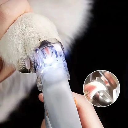 Professional Pet Metal Nail Clipper Scissors with LED Light Cat Dog Nail Clipper Tool Toeclaw Cutter for Pet Cleaning Supplies
