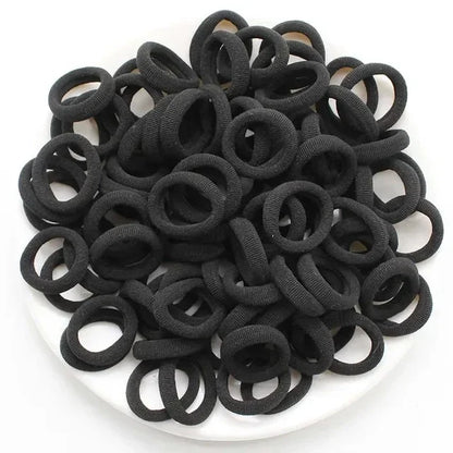 200-1000pcs Women Girls Colorful Nylon Elastic Hair Bands Ponytail Hold Small Hair Tie Rubber Bands Scrunchie Hair Accessories