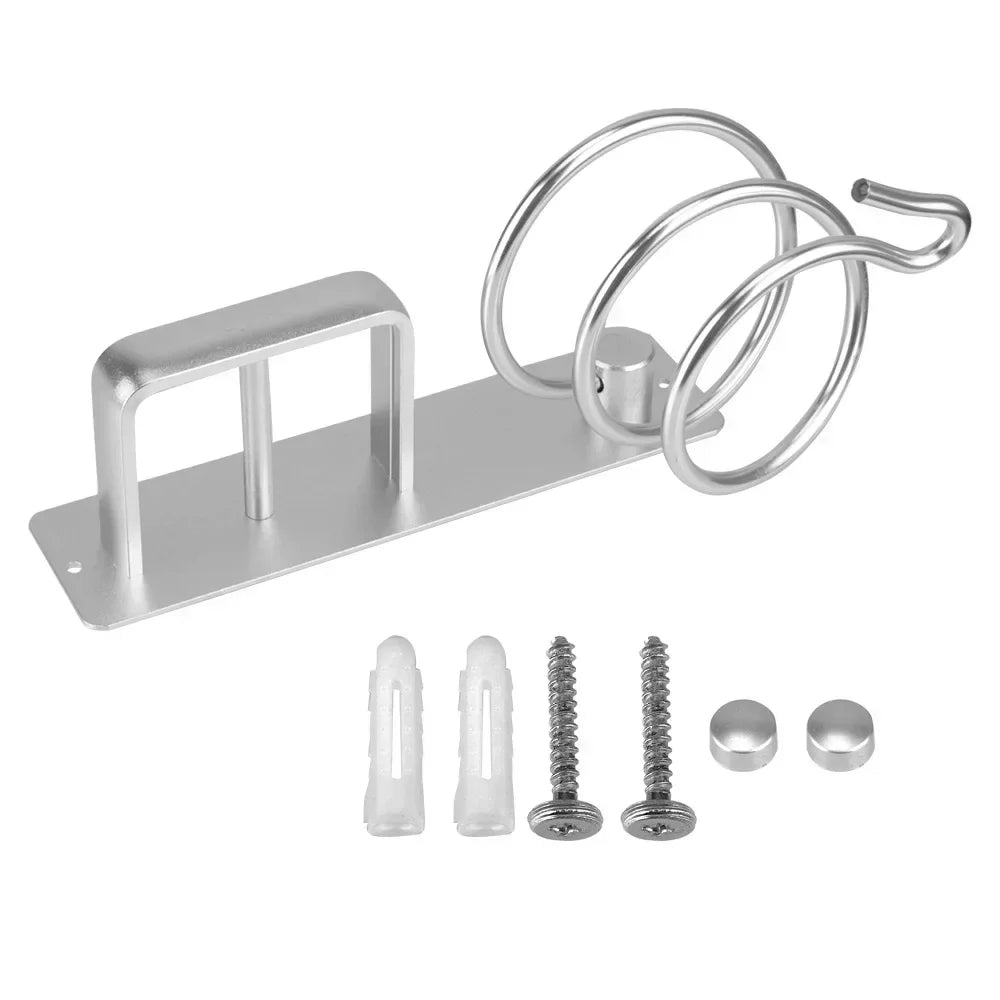 NEW Hair Dryer Holder Organized Rack Wall Mounted Hair Straightener stand Bathroom Shelf Storage Shelves Accessories Shelves