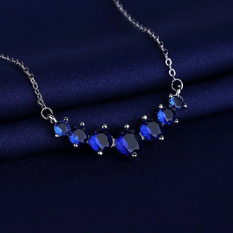 NEW 925 Sterling Silver Necklace For Women Round Pendent Sparkling Pave CZ Necklace Fashion Anniversary Birthday Jewelry Gifts